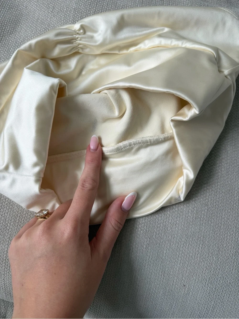 Montce Cream Silkie High Rise Bottoms
